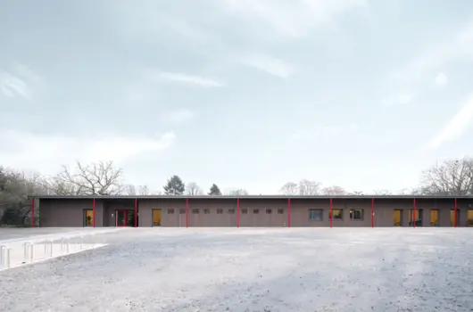 Holzmodul-Interimskita Am Fort Hauptstein Mainz
